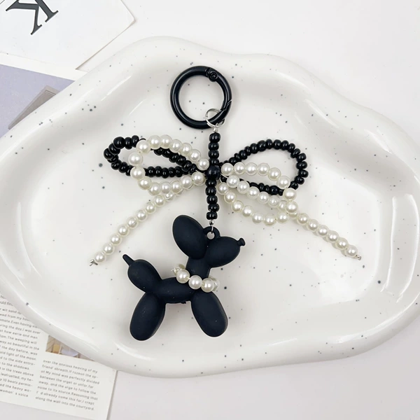 Black (black and white beads)
