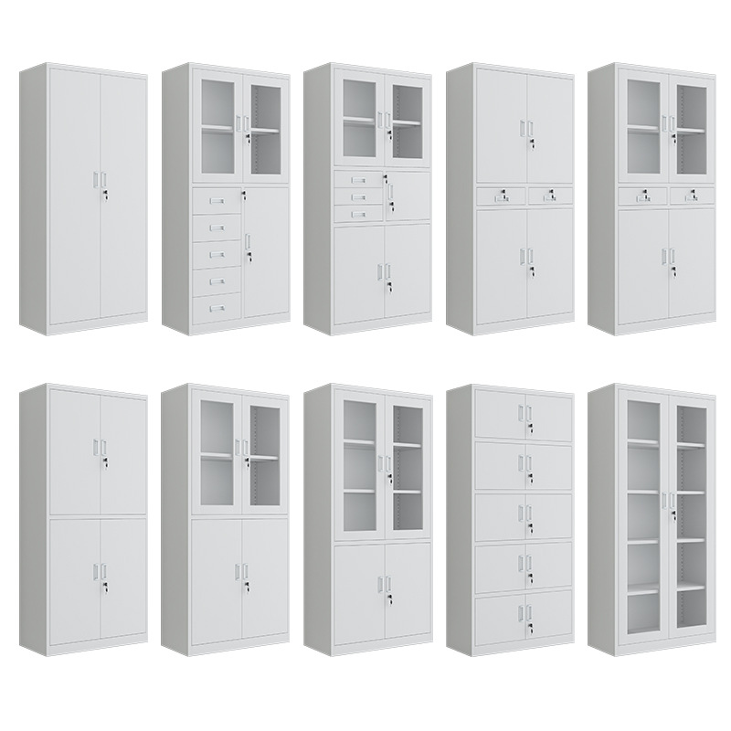 跨境文件柜办公室资料柜财务凭证档案柜钢制员工宿舍储物柜更衣柜
