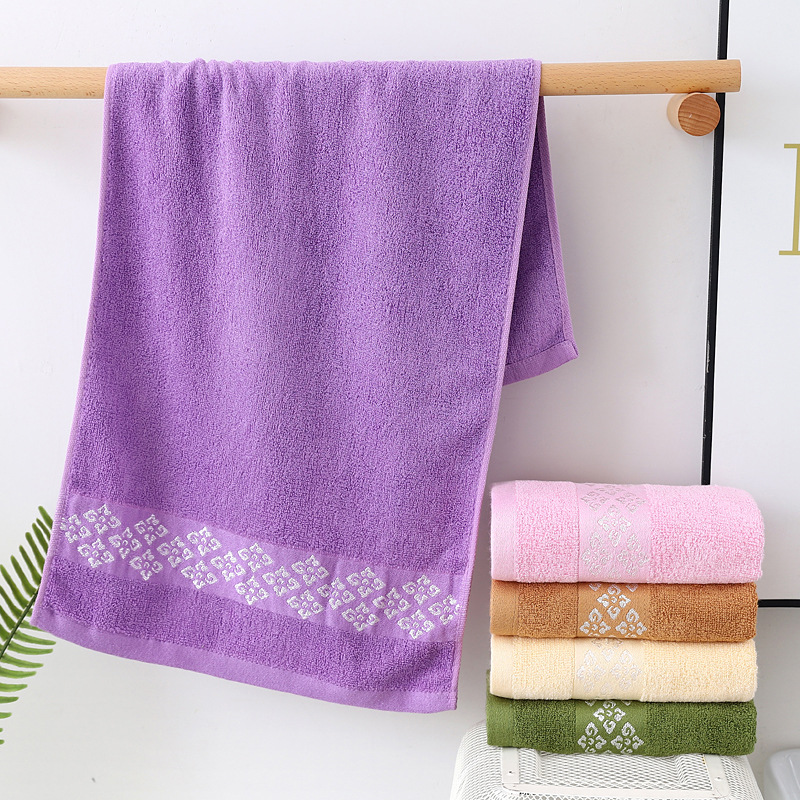 Toalha de rosto jacquard algodão bambu macia e absorvente_voghion.com