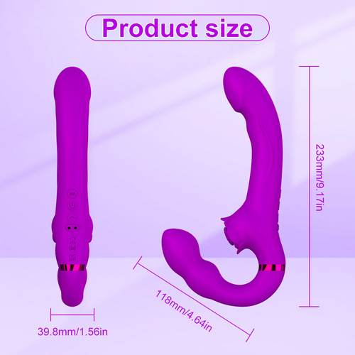 Dual shock slap stick silicone electric double-head vibrator female flirting massage masturbation device adult sex products wholesale