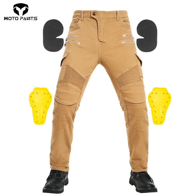 Factory Direct Sales Motorcycle Riding Jeans Men's All-Season Harley Rider Motorcycle Off-Road Racing Pants Anti-Fall