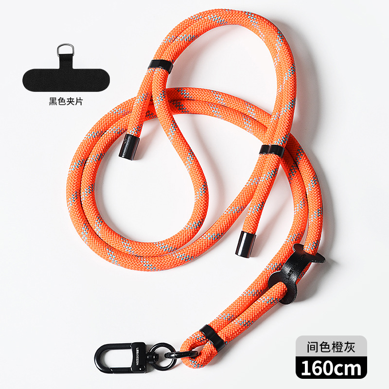 Cordón de teléfono móvil al por mayor crossbody ajustable avanzado Halter muñeca tejida Sling back clip caja del teléfono móvil correa de cordón