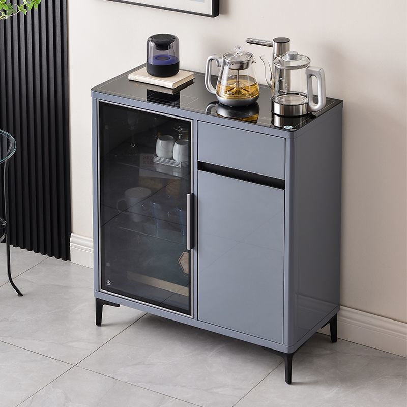 Máquina de té inteligente de voz de alta calidad doméstica totalmente automática máquina de infusión de té de madera sólida anti-derrame de agua de lujo ligero gabinete de agua potable