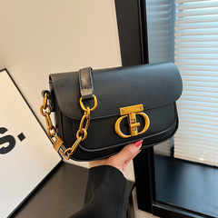 輕奢包包女2024春夏新款腋下包百搭時尚通勤斜挎包鏈條單肩小方包