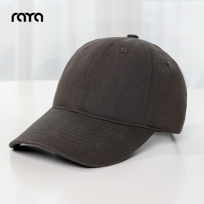 Gorra de Béisbol Estilo Coreano RAYA Primavera/Verano, Gorra de Visera Extra Profunda Unisex para Cabeza Grande, Otoño/Invierno