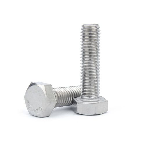 Factory direct sale 2205 stainless steel hexagonal external screw full thread M6 M8 M10 M12 M14 M16