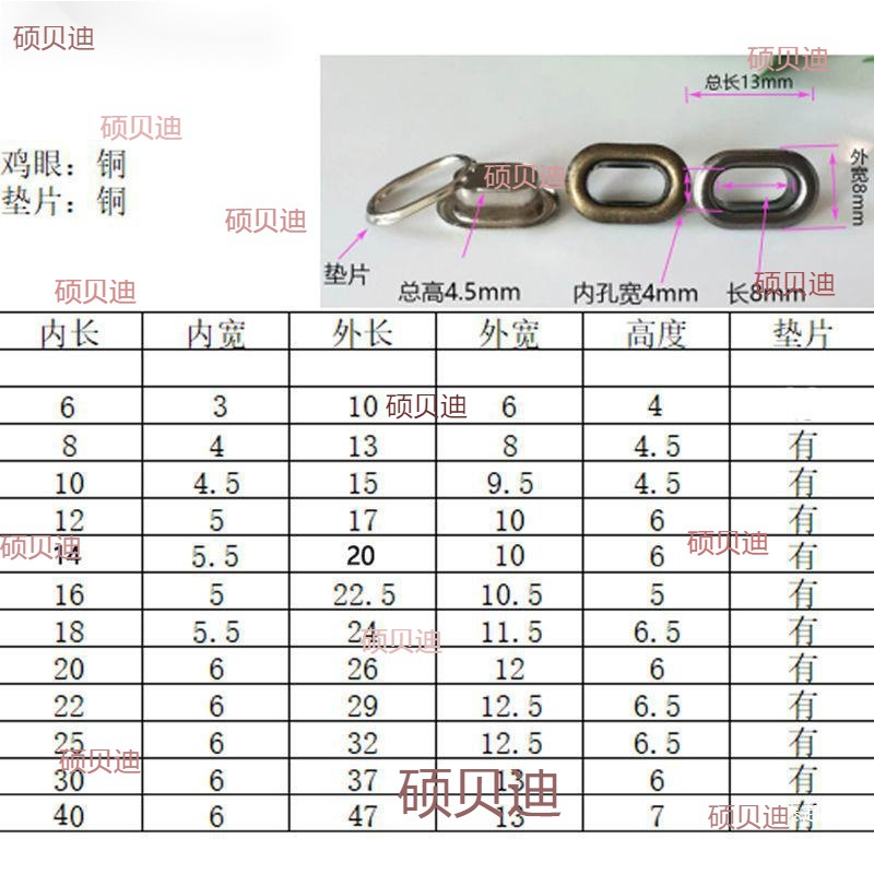 타원형 구멍 버튼 설치 도구 직사각형 에어 아이 버튼 핸드 노크 금형 중공 리벳 리버스 핸드 펀치