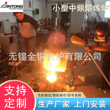 中频感应熔炼电炉废铜金银锡铝小型中频熔化炉工业冶炼成套设备