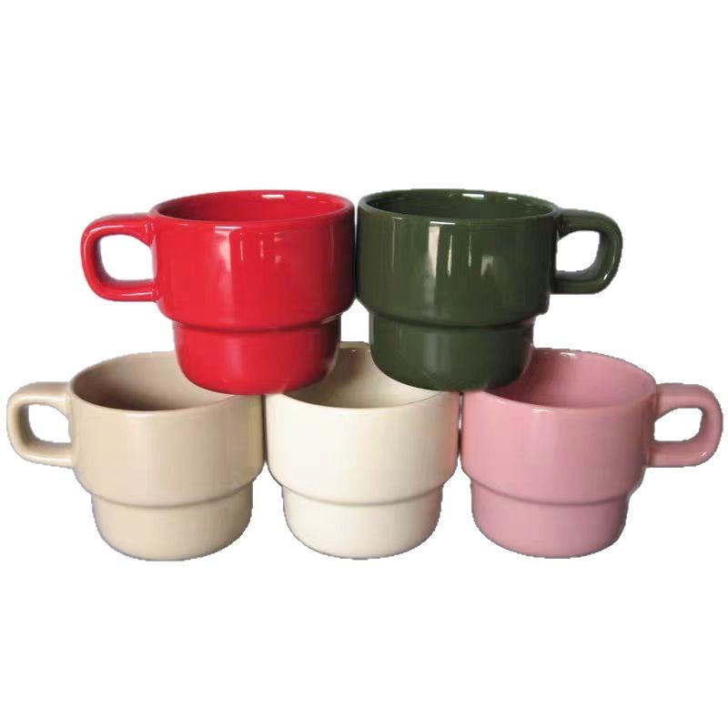 High Yan Value Stacked Mug Gift Ceramic Cup Cute ins Style Couple Coffee Cup Cat Water Cup
