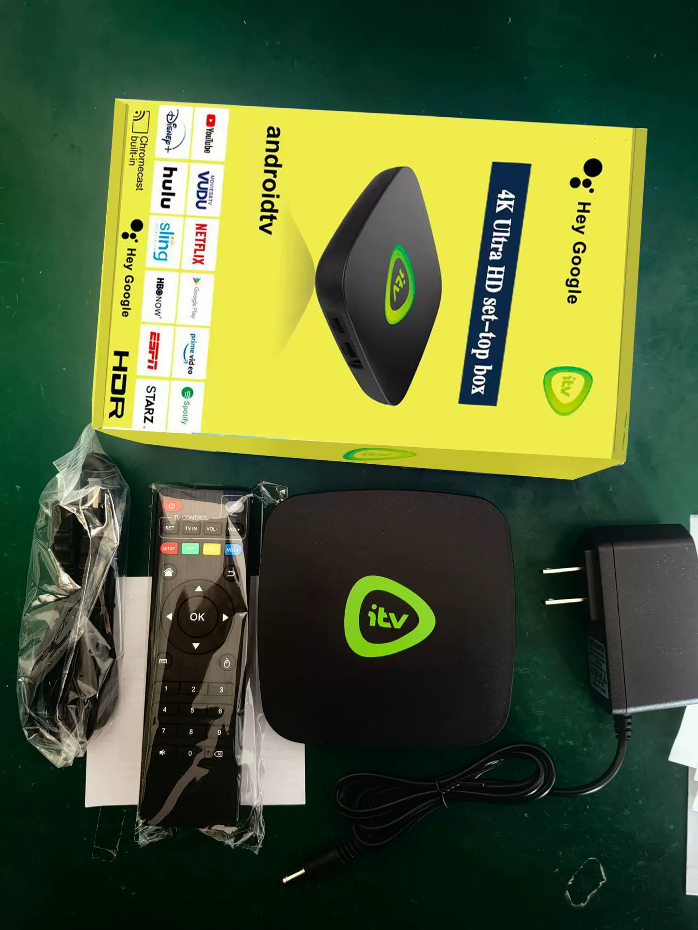 ATV Android TV приставка 4K HD сетевой плеер, беспроводной Wi‑Fi HD плеер TV BOX