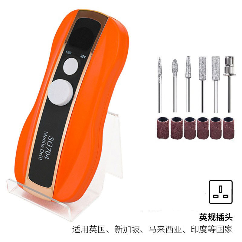 Polizador de uñas conveniente, tipo de carga inteligente, pulizador de uñas transfronterizo profesional de descarga de uñas 35000RPM