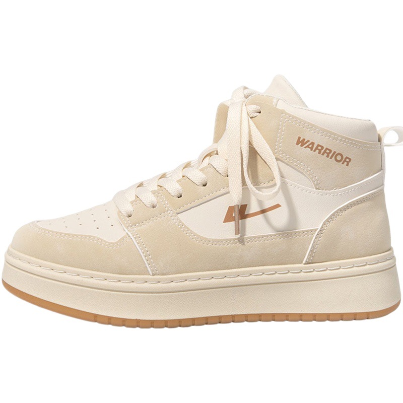 Botas unisex de caña alta con suela gruesa, transpirables, de color liso con cordones, estilo sencillo y versátil para exteriores, calzado de pareja, venta al por mayor.