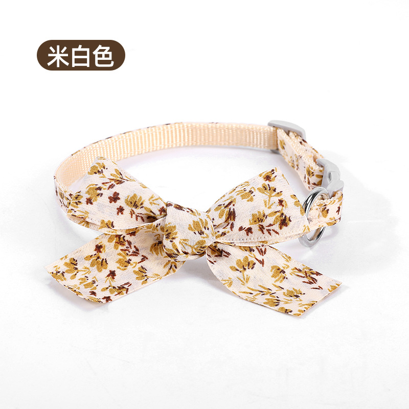 Collar para mascotas de Amazon Botón para gatos Bib Bowknot Collar para mascotas Collar para mascotas Accesorios para mascotas ajustables