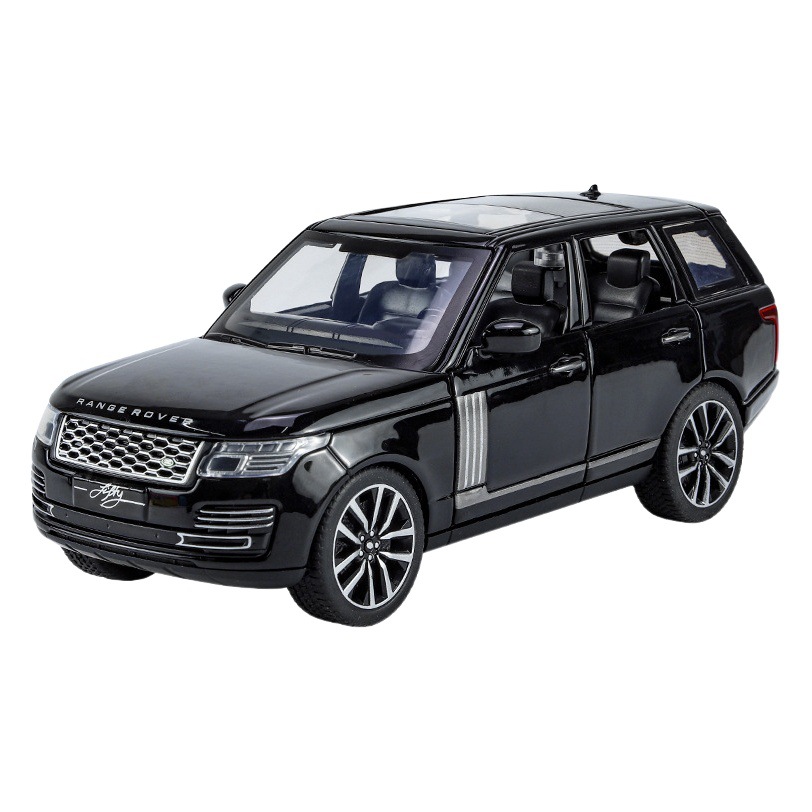 Qiyi aleación modelo de coche 1:32 genuino tierra Tiger Range Rover vehículo todoterreno Tire hacia atrás el sonido y la luz del coche de juguete modelo de música Decoración