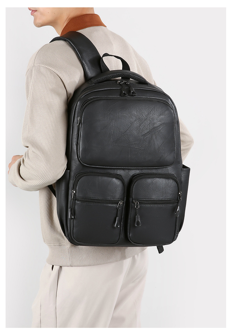 Men's backpacks, large-capacity travel bags, simple computer backpacks, school bags for junior high school, senior high school and college students, women's business bags undefined