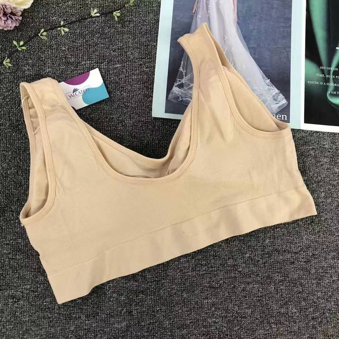 Nueva taza fija sin costuras de alta calidad, chaleco de dama sin anillo de acero, bra de yoga, ropa interior deportiva, mujer al por mayor