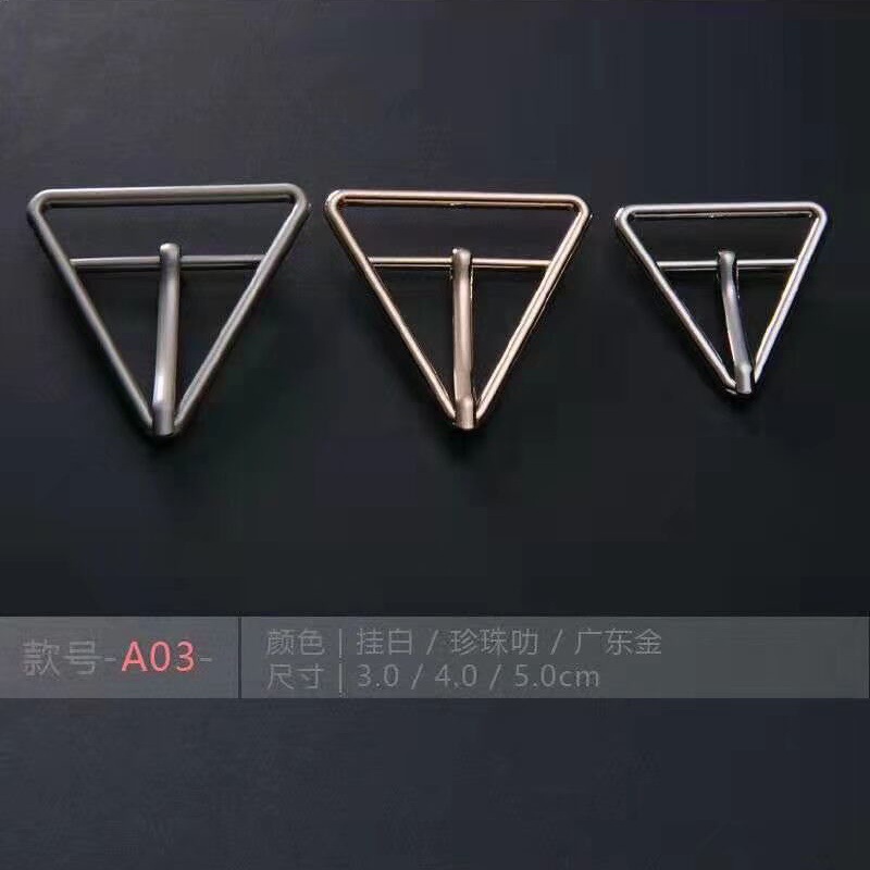 （工厂旗舰店）供应锌合金材质三角形针扣  量大包邮