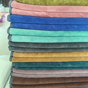 Thickened encryption car towel ten colors net seamless high density solid color car towel water absorption towel