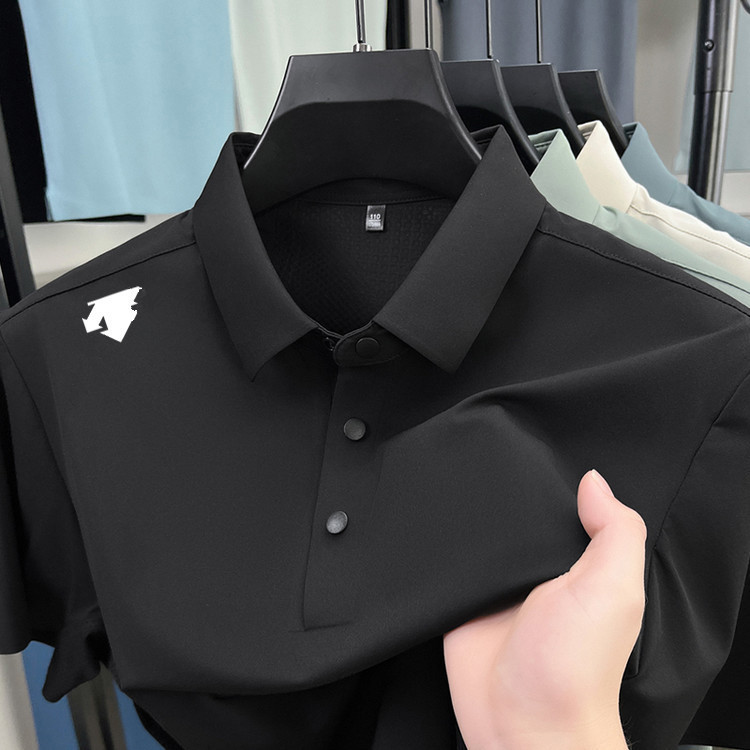 Dijia 同品質シームレスアイスシルク速乾半袖 Tシャツポロシャツメンズ夏ビジネスカジュアルトップス男性用|undefined