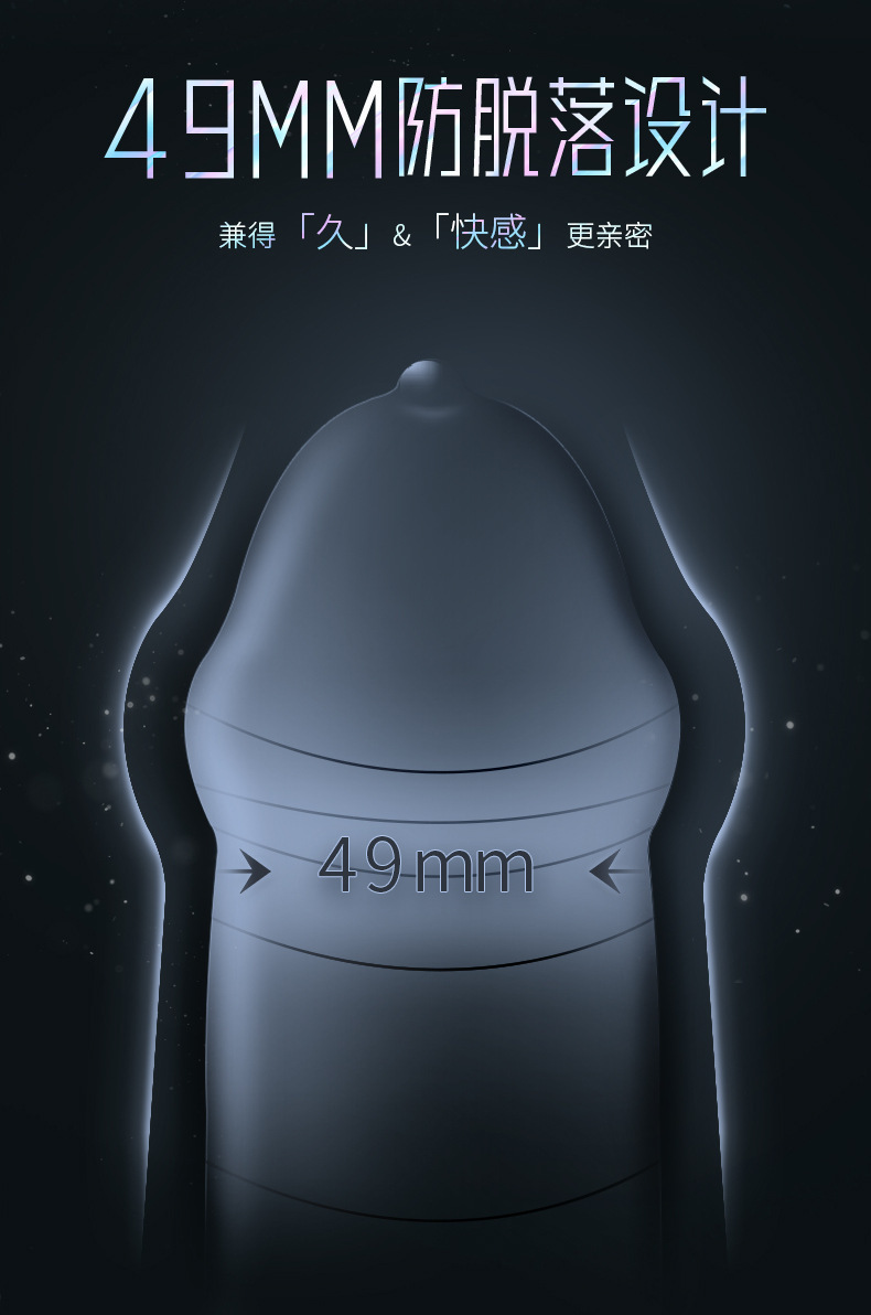 Celebrity Long-Lasting Condoms for Men, Small Size 49mm, Latex, 1 Box — detail image 12