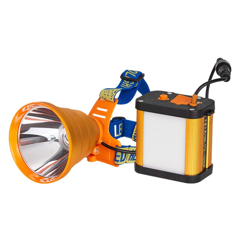 Transfronteriza al aire libre pesca nocturna impermeable split faro LED batería de litio recargable de largo alcance montado en la cabeza fuerte luz faro