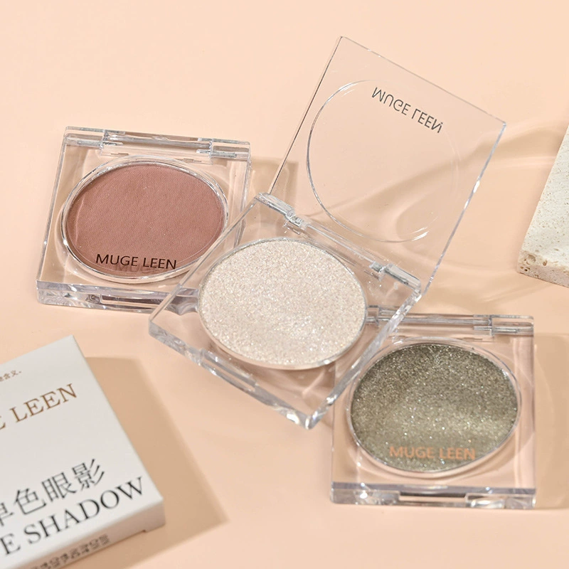 Monochrome Shiny Eye Shadow, Brightening Highlighter, 4.8 g Single Pan, Universal Primer Effect