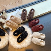 包头毛绒毛毛拖鞋女款2025新款爆款秋冬休闲外穿厚底保暖网红棉拖