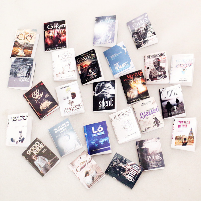 Dollhouse1:12 doll house flip book modern fashion Mini Pocket Magazine home accessories shooting