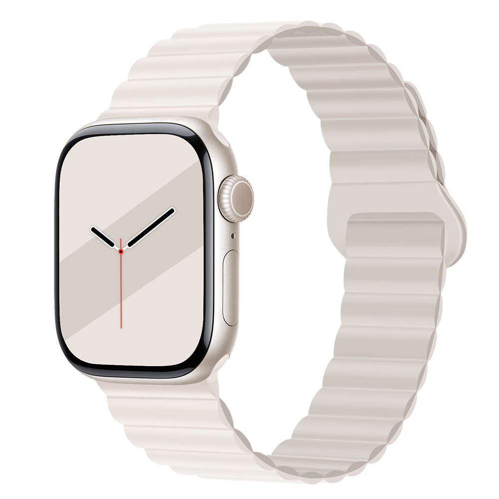 30g Weight Apple Smart Watch Magnetic Strap Classification Silica Gel Material Solid Color Pattern Casual, Fashion style Style Casual Fashion Style Solid Color Apple Smart Watch Magnetic Strap 73