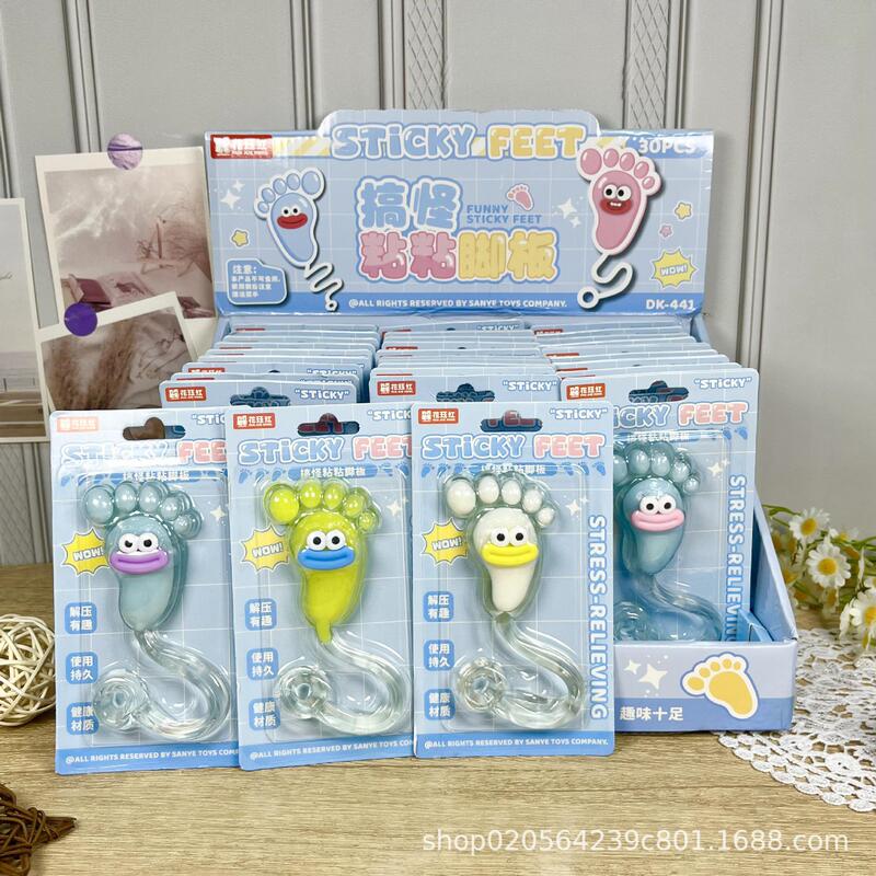 Fun and Creative Sticky Foot and Hand Stress-Relief Toys, Stretchable and Quirky Sticky Palms That Stick to Walls, Small Novelty Gifts Fun and Creative Sticky Foot and Hand Stress-Relief Toys, Stretchable and Quirky Sticky Palms That Stick to Walls, Small Novelty Gifts