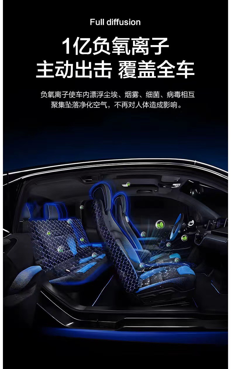 Seat Cushion with Semiconductor Ventilation, Massage, Cooling, Single Seat Cushion with Headrest, Negative Ions, Universal for All Seasons, Non-Slip