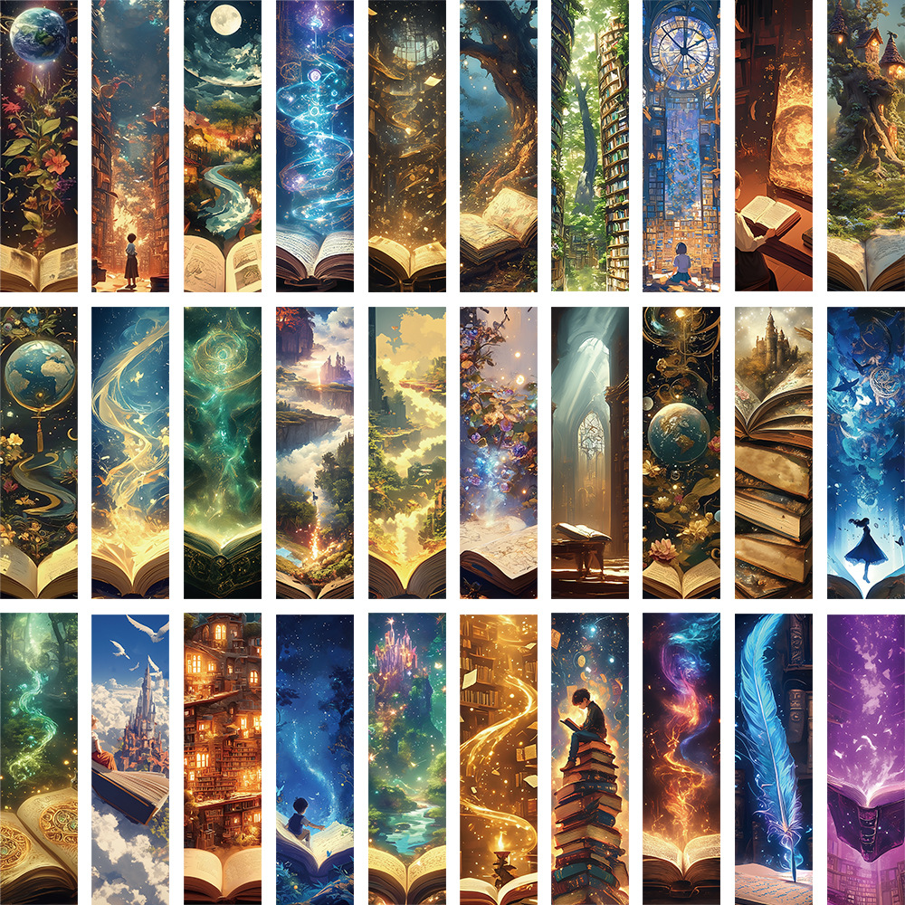 Micro-tinta, una variedad de estilos, marcadores, dibujos animados avanzados, arte antiguo, bricolaje, registros de lectura para estudiantes, marcadores exquisitos en papel