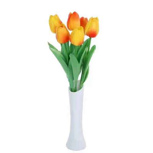 Simulated flower moisture-handled tulip home living room decoration photo prop small and fresh fake flower bedroom decoration