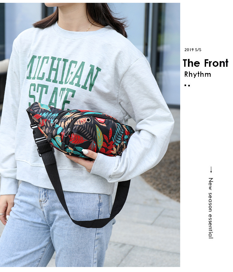 Creative, versatile, fashionable landscape pictures, women's running, cycling, crossbody and close-fitting waist bags, cross-border wholesale and distribution undefined