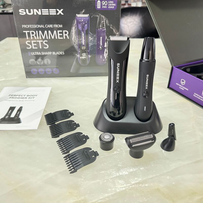 メンズ 5 in 1 セット ボディヘアカッター 鼻毛トリマー 眉毛トリマー シェーバー|undefined