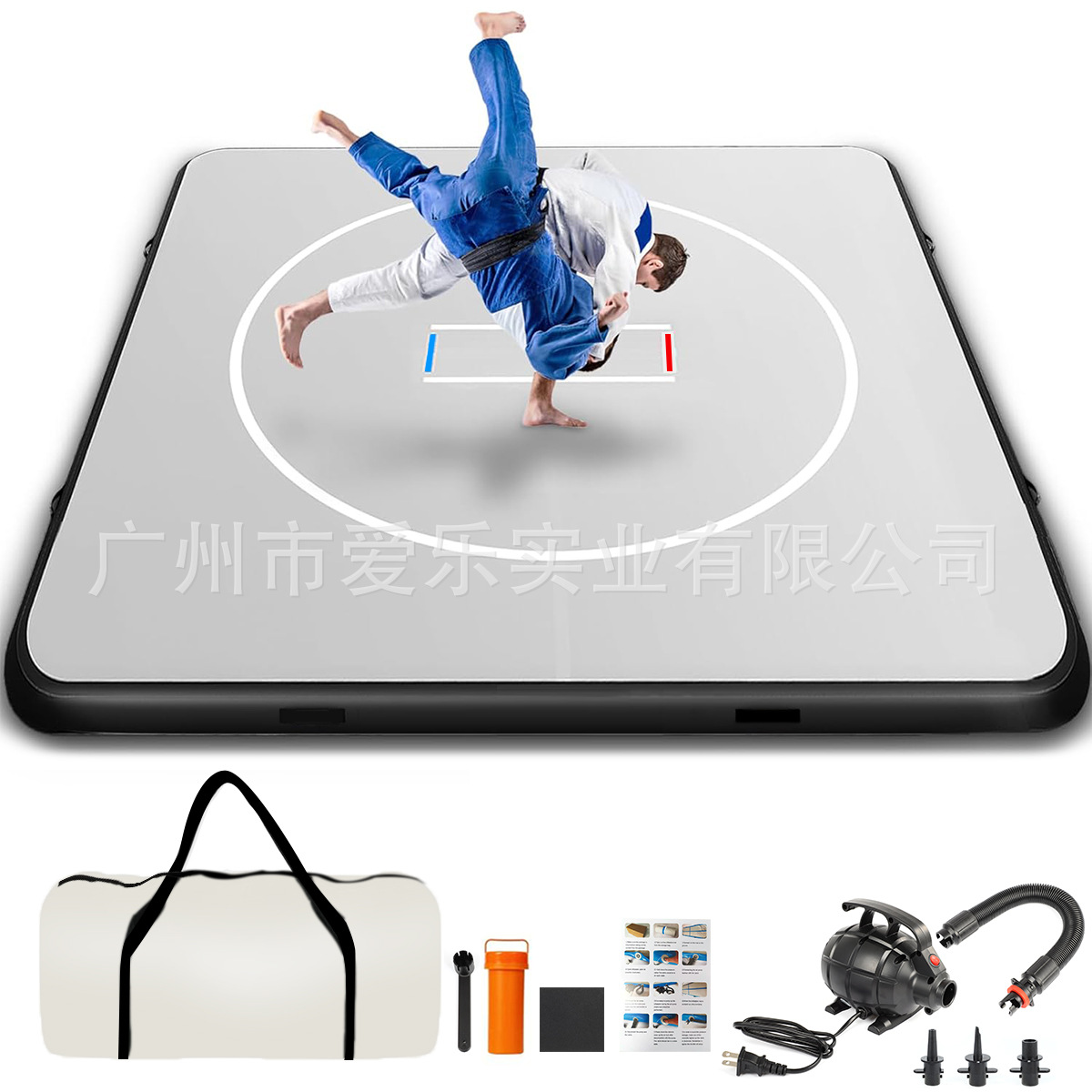 Sports Inflatable Gymnastics Mat, Brushed Air Cushion, Taekwondo Sports Somersault Inflatable Mat, Wrestling Mat Factory Direct Sale