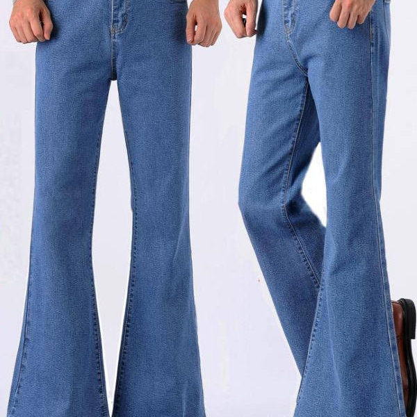 Autumn New Trendy Flared Pants for Men, 80S Retro Flared Jeans, Long Dance Pants, Men's Flared Pants