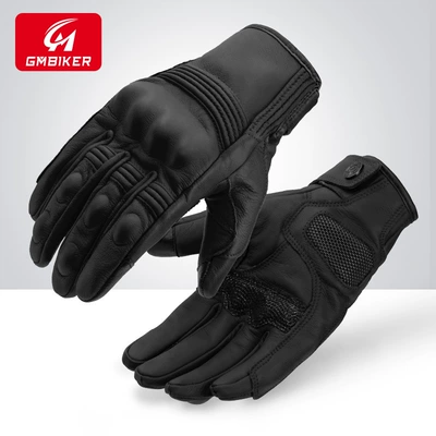 Motorcycle Safety Supplies — Racing, Motorcycle Rider Equipment, Men's - 303-black-windproof-model-imported-sheepskin-soft-and-comfortable-s