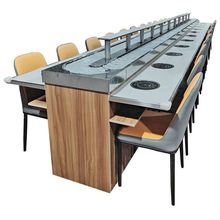 旋转小火锅设备全套自助餐台无烟涮烤一体生产厂家