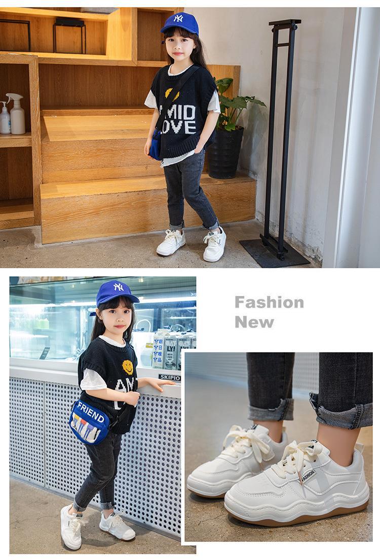 Children's Sports Shoes 2023 New Spring and Autumn Boys' Board Shoes Girls' Breathable Casual Shoes Middle and Big_voghion.com
