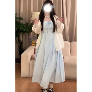 Plus-Size Gentle Style Dress Set for Women, Summer Thin Sun-Protective Shirt with Elegant and Flattering Camisole Dress