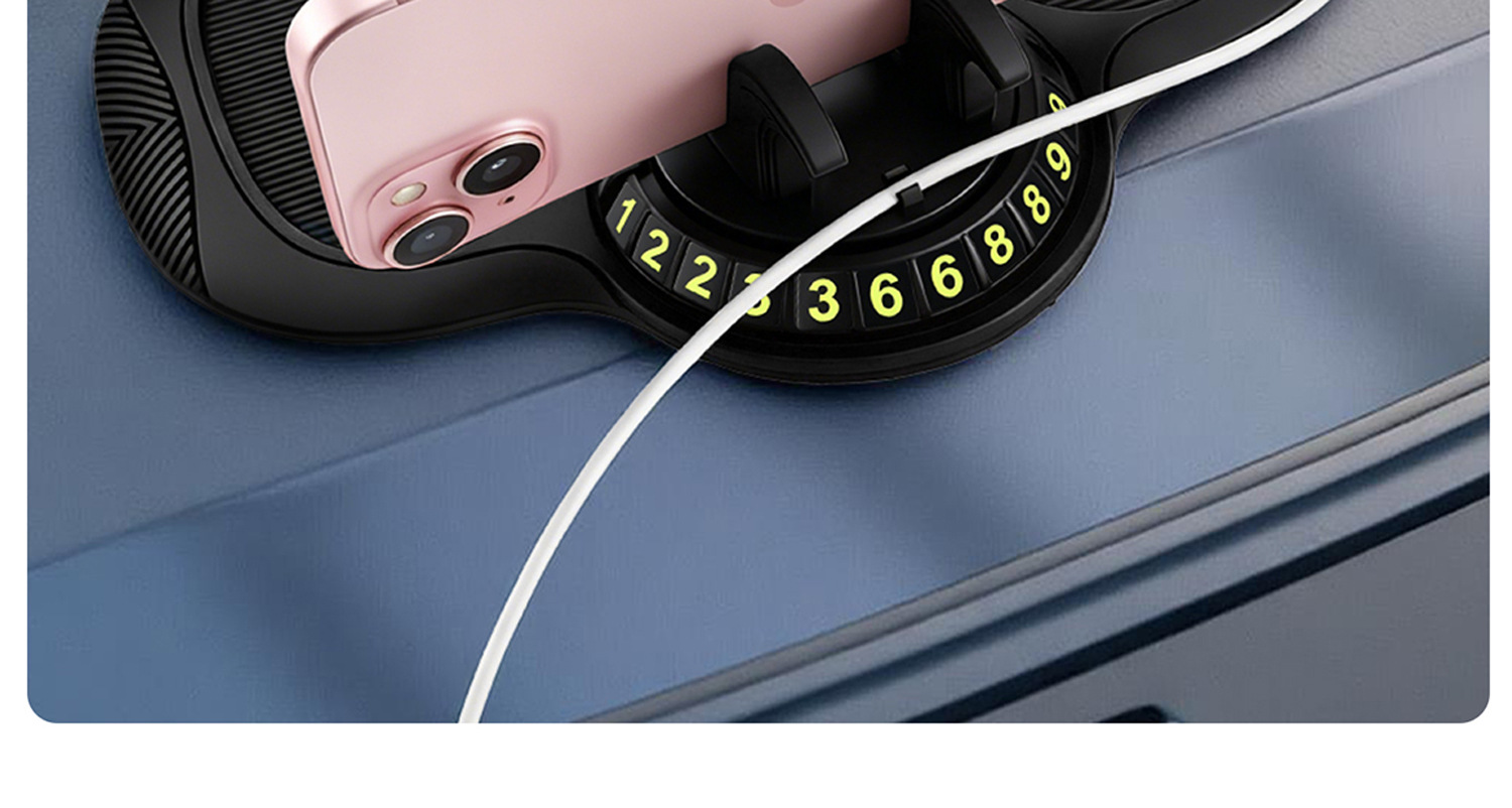 Car anti-slip mat, car navigation phone holder, anti-slip and high-temperature resistant, multifunctional dashboard storage mat
