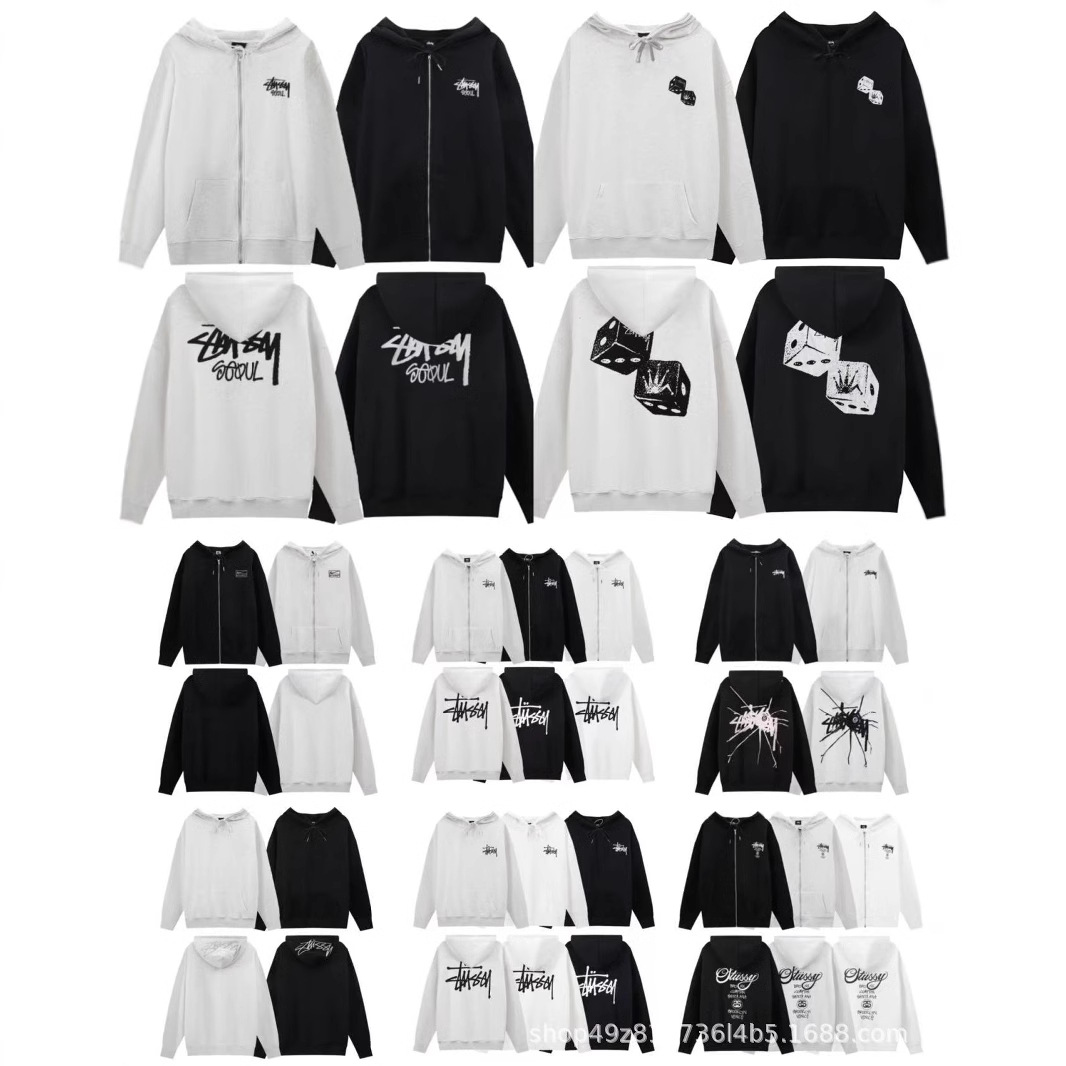 High Version Japanese and Korean New Back Letter LOGO Printed Hooded fleece-lined All-match Long Sleeve Men's and Women's Sweats