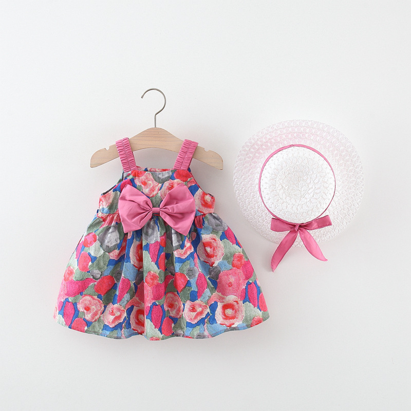 2024 Korean version of baby skirt summer 2 years old summer one year old condole baby princess cute dress weaving 3
