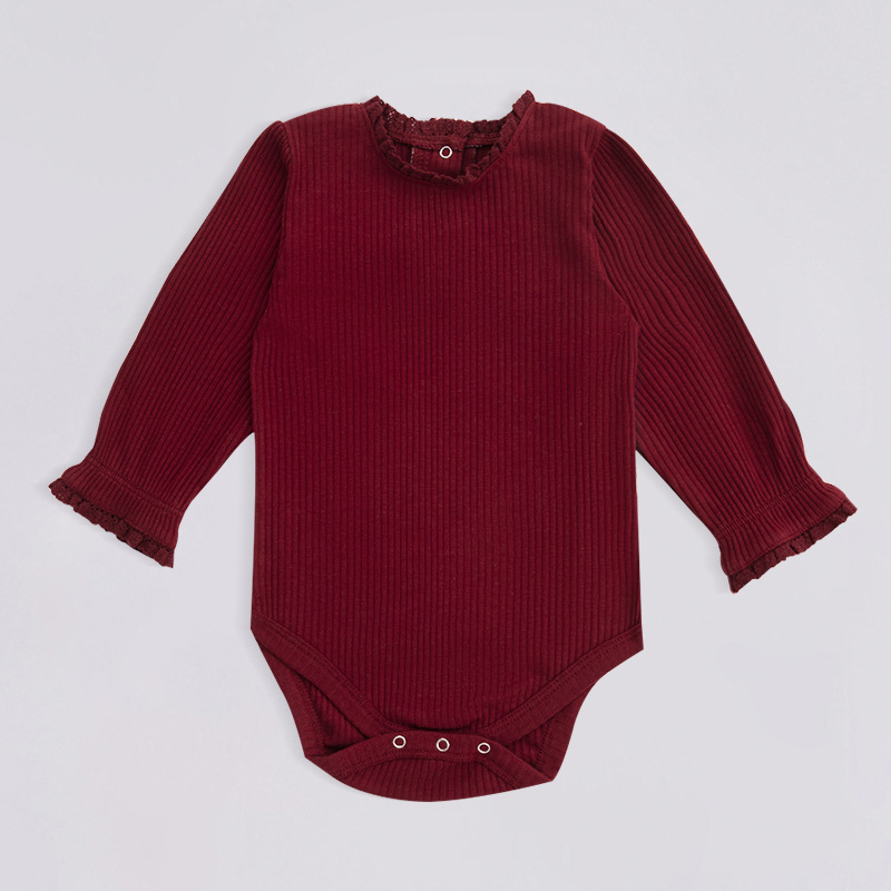 Estilo europeo y americano bebé vaina de manga larga mono mujer bebé mameluco de algodón en línea popular Amazon Venta caliente