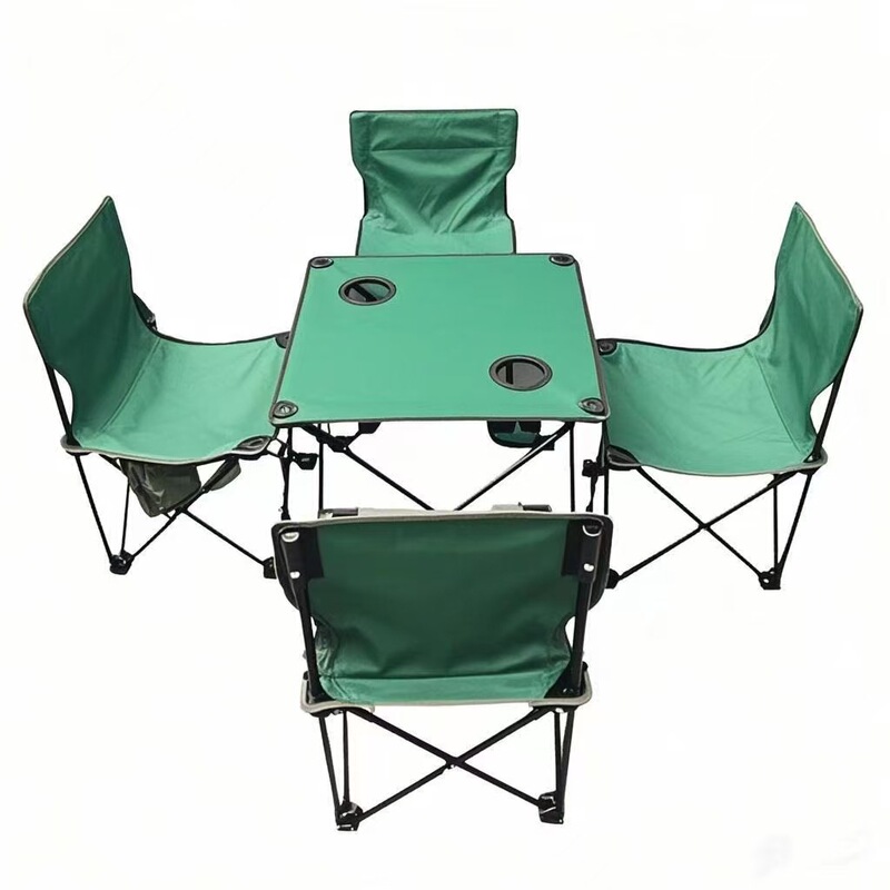 Outdoor Portable Folding Seat suit Beach BBQ Portable Table and Chair Camping Chair Outdoor Equipment Wholesale