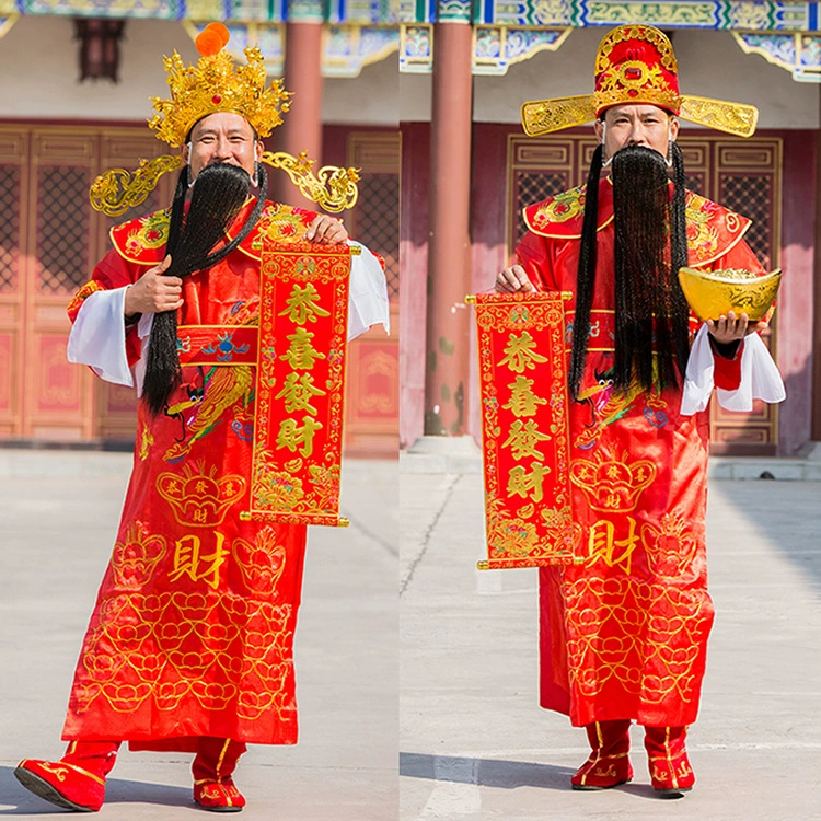 Полный комплект одежды, праздничное открытие ежегодной встречи для взрослых мужчин и женщин, новогодняя одежда для выступлений и шапка.