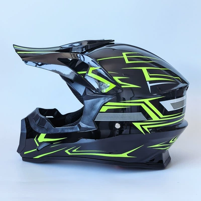 Motosiklet kaskı (dəbilqə) vehicle helmet, riding - yellow-border