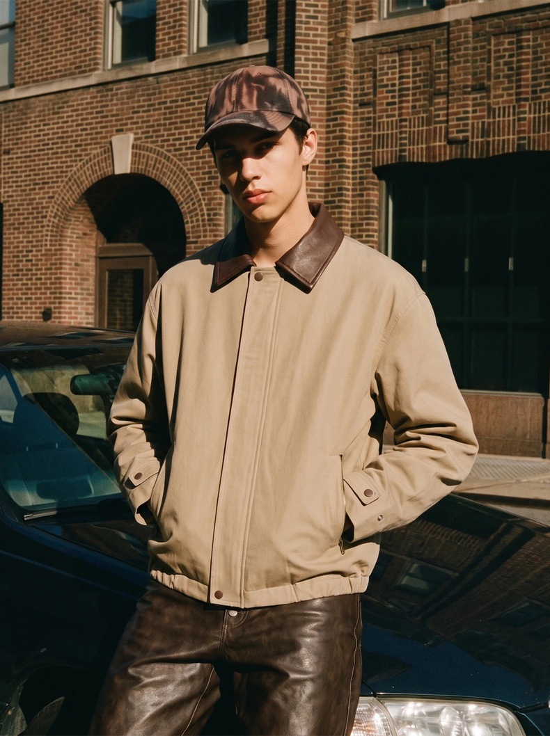 Inflation Vintage Zip-Up Fitted Jacket