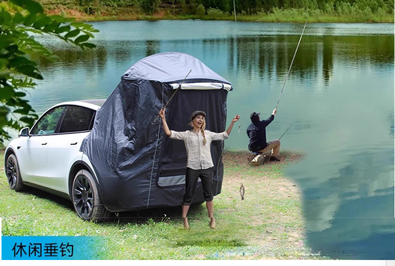 Model Y Tesla Special Rear Tent Mosquito-Proof Trunk Canopy Outdoor Camping Sunshade Rainproof